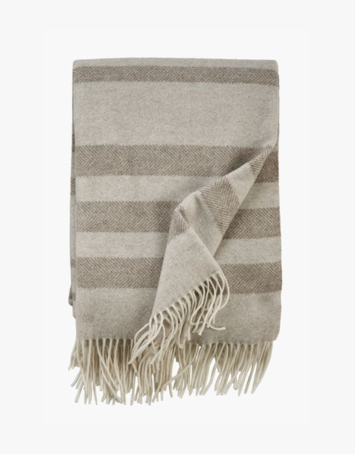 Ullpledd beige - 130x170 cm beige - 1