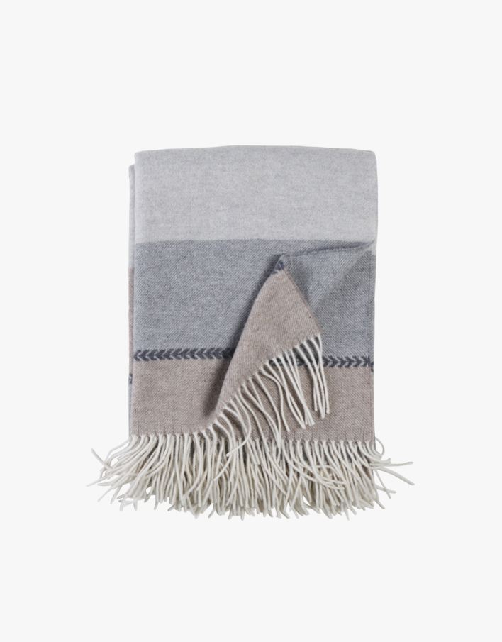 Ullpledd beige - 130x170 cm beige - 1