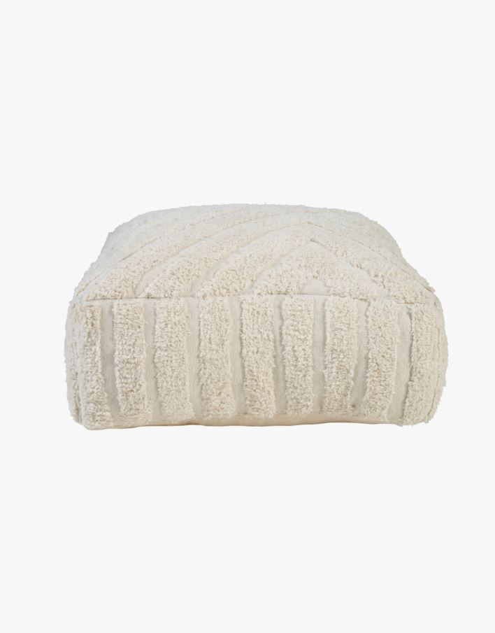Puff offwhite - 55x55x22 cm offwhite - 1