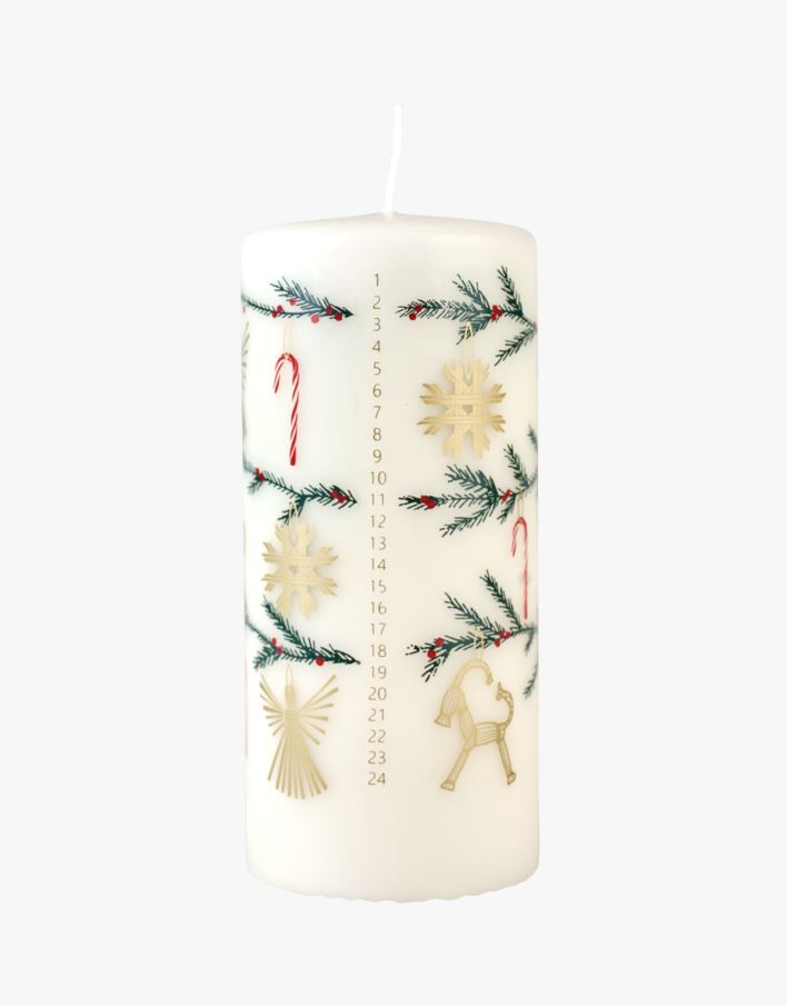 Adventslys multi hvit - 15 cm ø6,8 multi hvit - 1