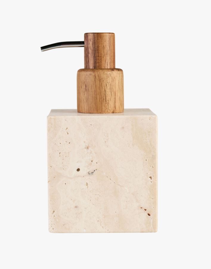 Såpedispenser beige - 8,3x8,3x15,2 cm beige - 1