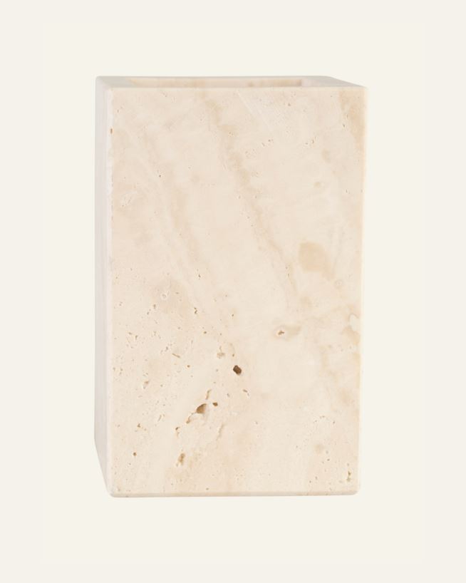 Tannbørsteholder beige - 7x7x11 cm beige - 1