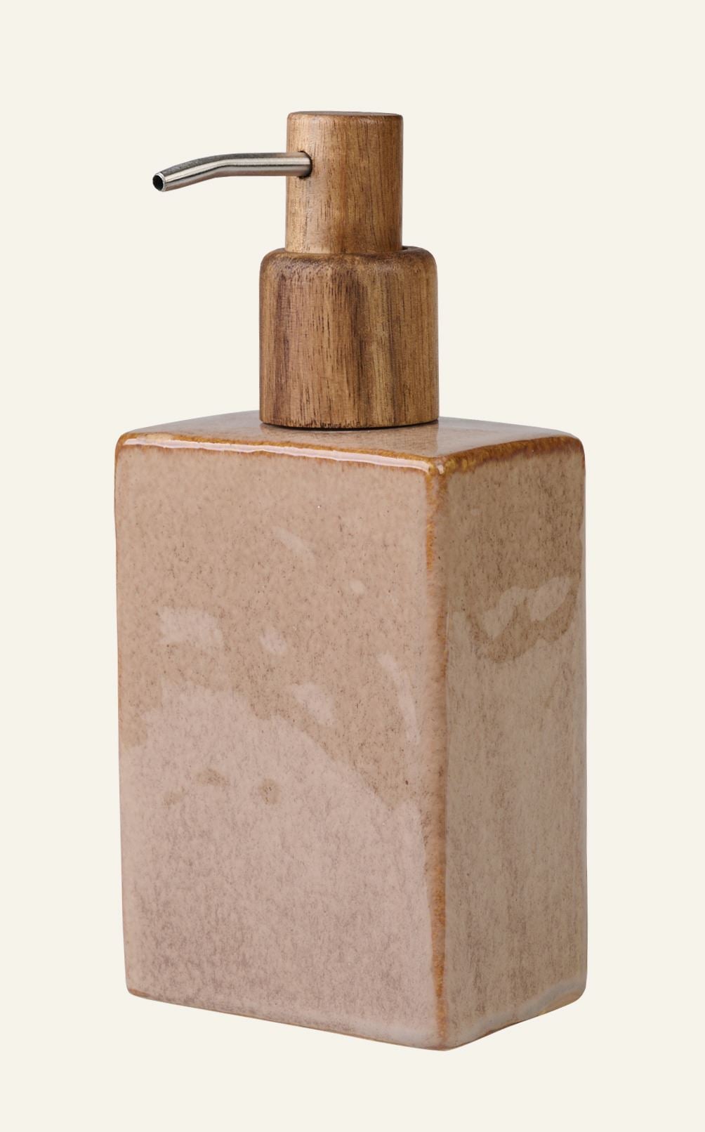 Såpedispenser brun - 8,5x5,5x18 cm brun - 1