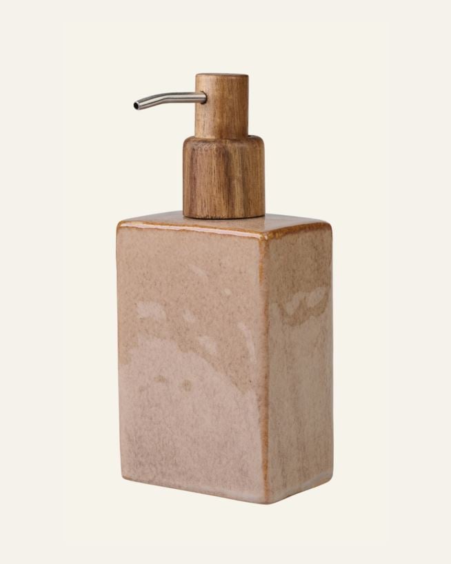 Såpedispenser brun - 8,5x5,5x18 cm brun - 1