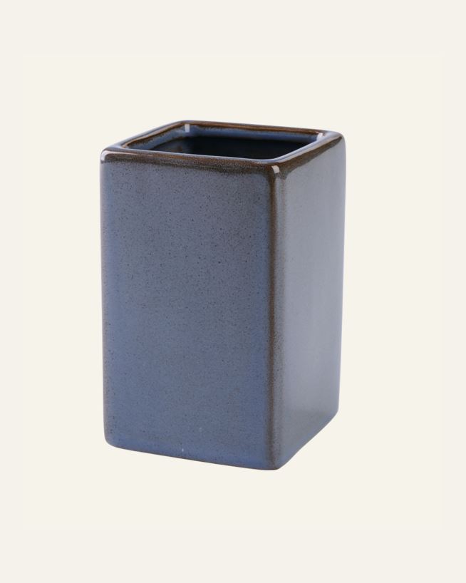 Tannbørsteholder grå - 7,2x7,2x11 cm grå - 1