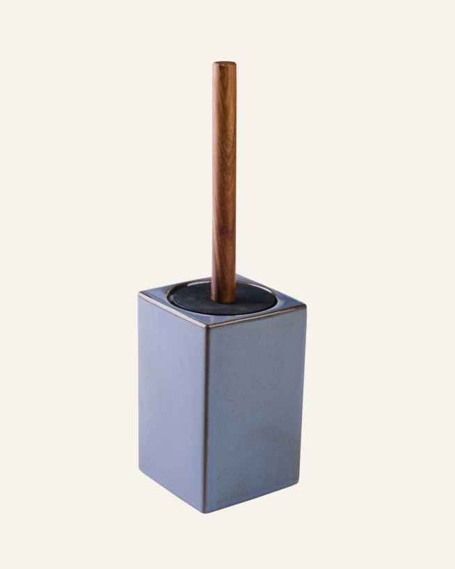 Toalettbørste grå - 10x10x16 cm grå - 1