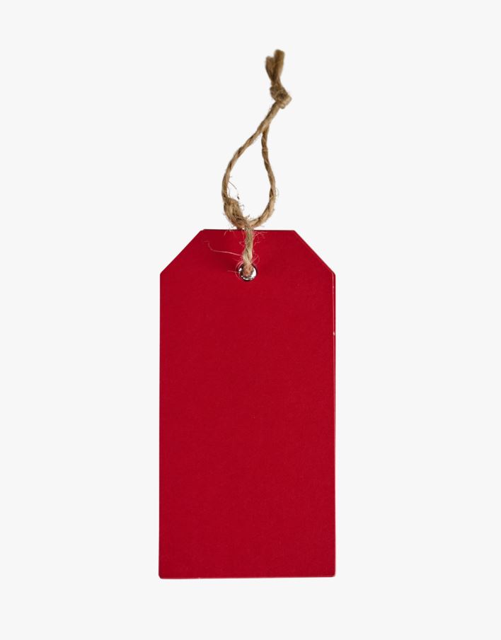 Merkelapp 24stk rød - 5x10 cm rød - 1