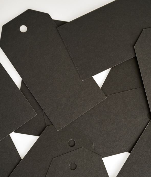 Merkelapp 24stk svart - 2