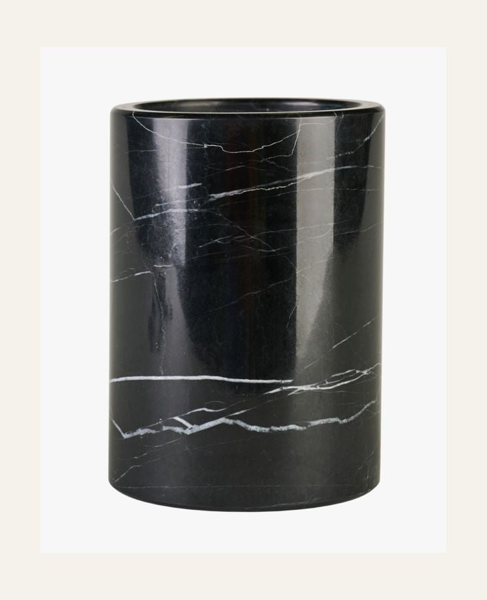 Tannbørsteholder svart - 7,5x7,5x10,4 cm svart - 1