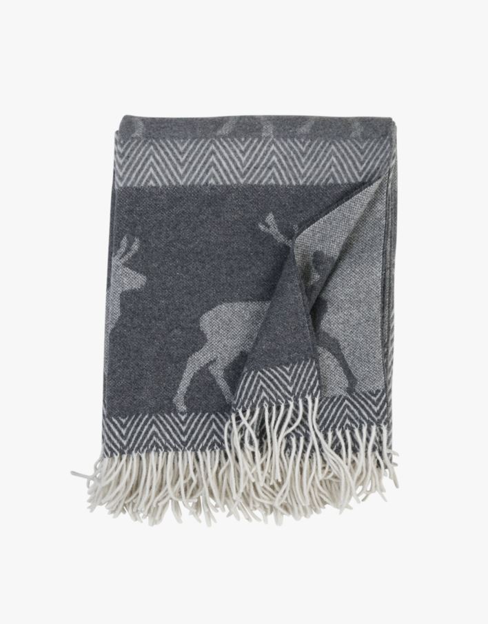 Ullpledd multi grå - 130x170 cm multi grå - 1