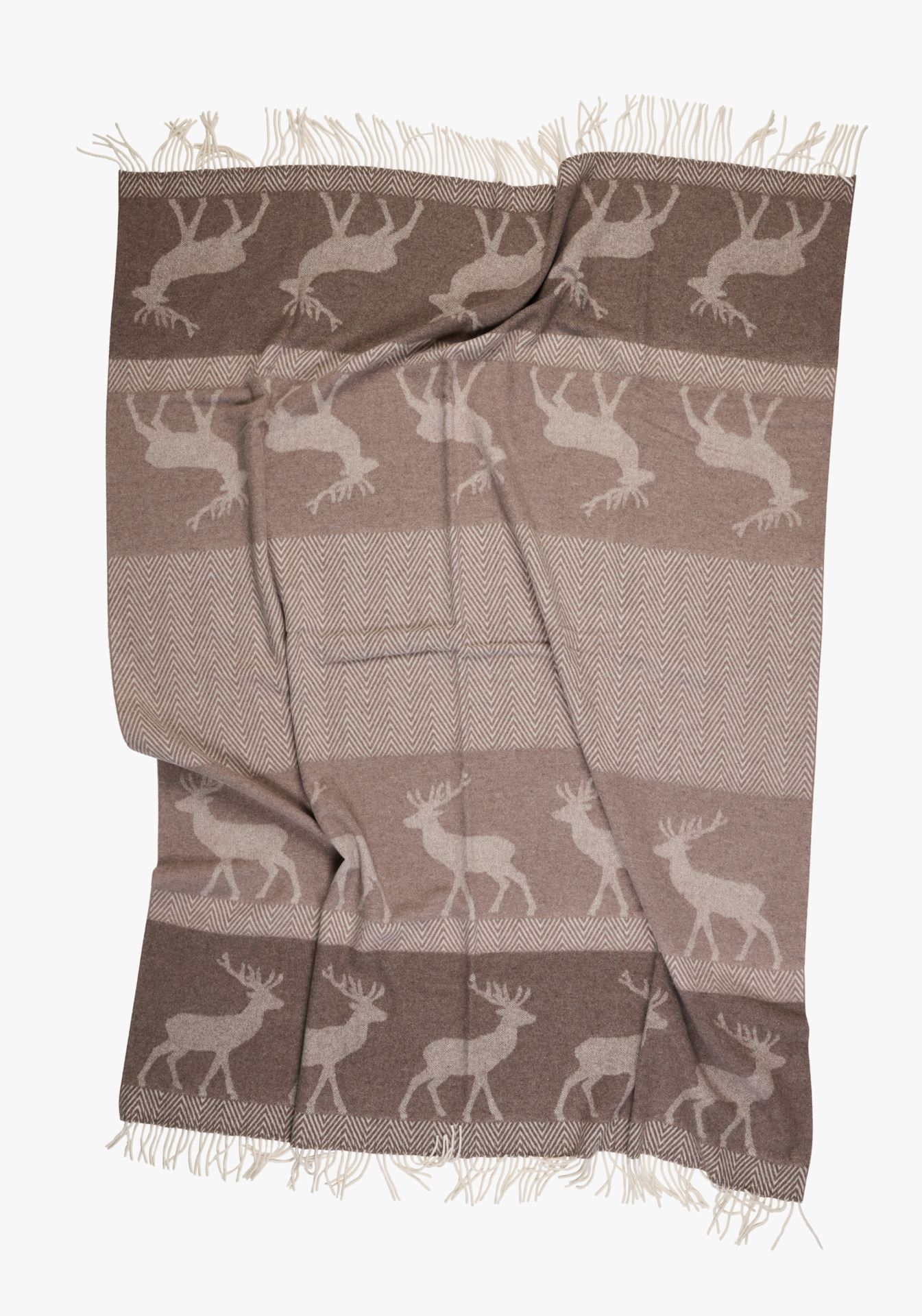 Ullpledd multi beige - 2
