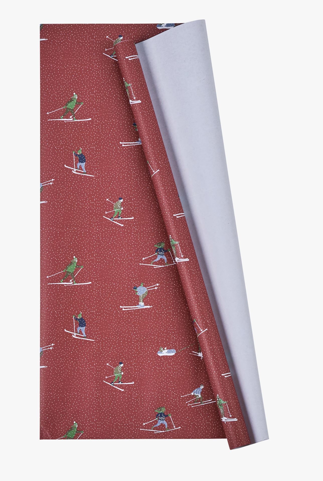 Gavepapir rød - 70x3 cm rød - 1