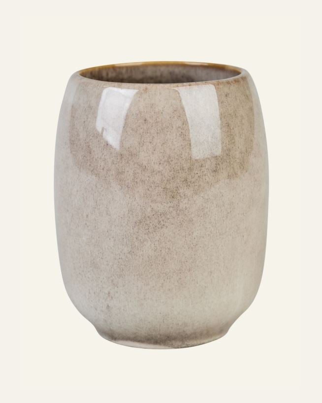 Tannbørsteholder beige - 7,7x7,7x9,8 cm beige - 1