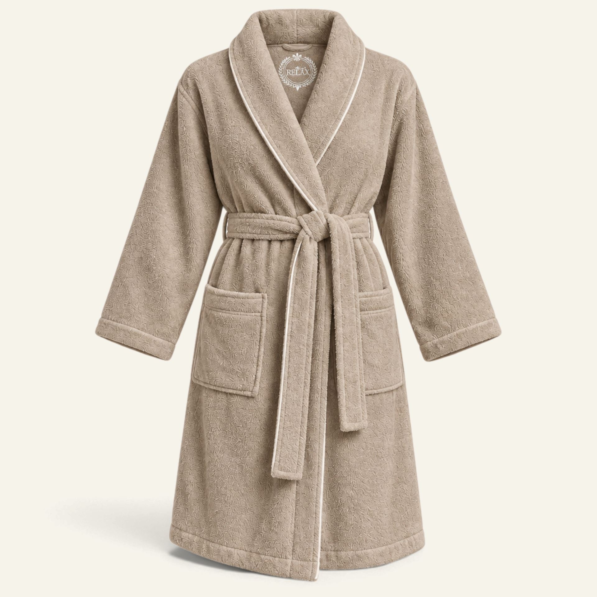 Badekåpe beige - M/L beige - 1