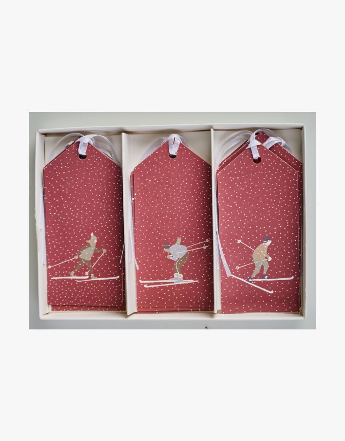 Merkelapp 12stk rød - 5x11 cm rød - 1