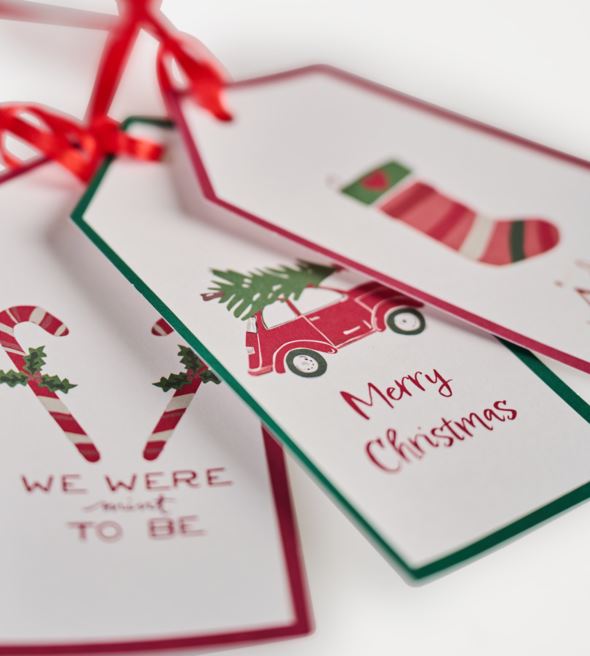 Merkelapp 12stk hvit - 5x11 cm hvit - 1