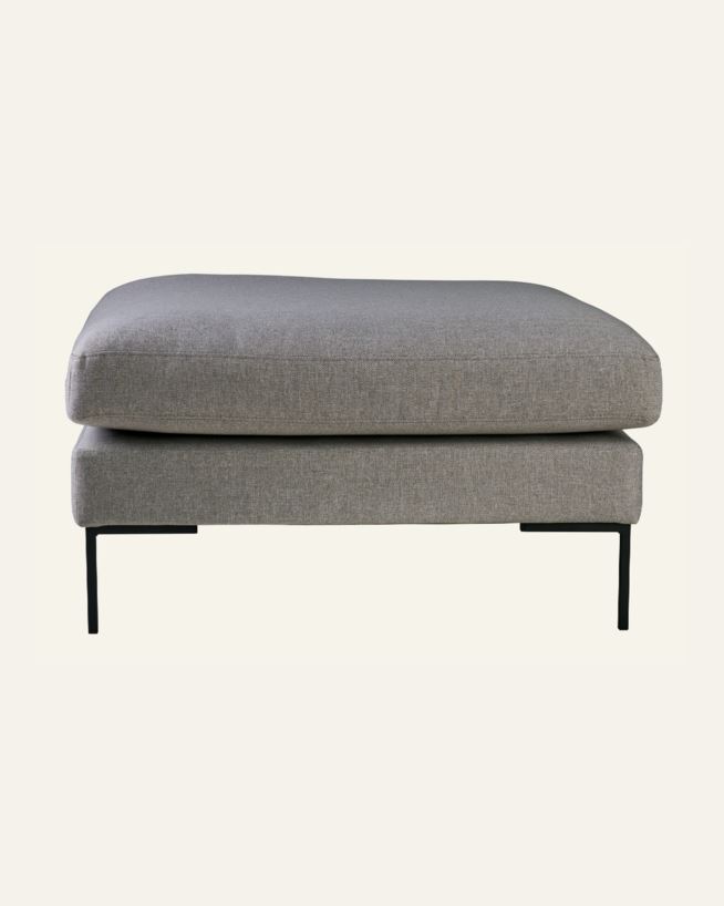 Puff lys grå - 90x90x50 cm lys grå - 1