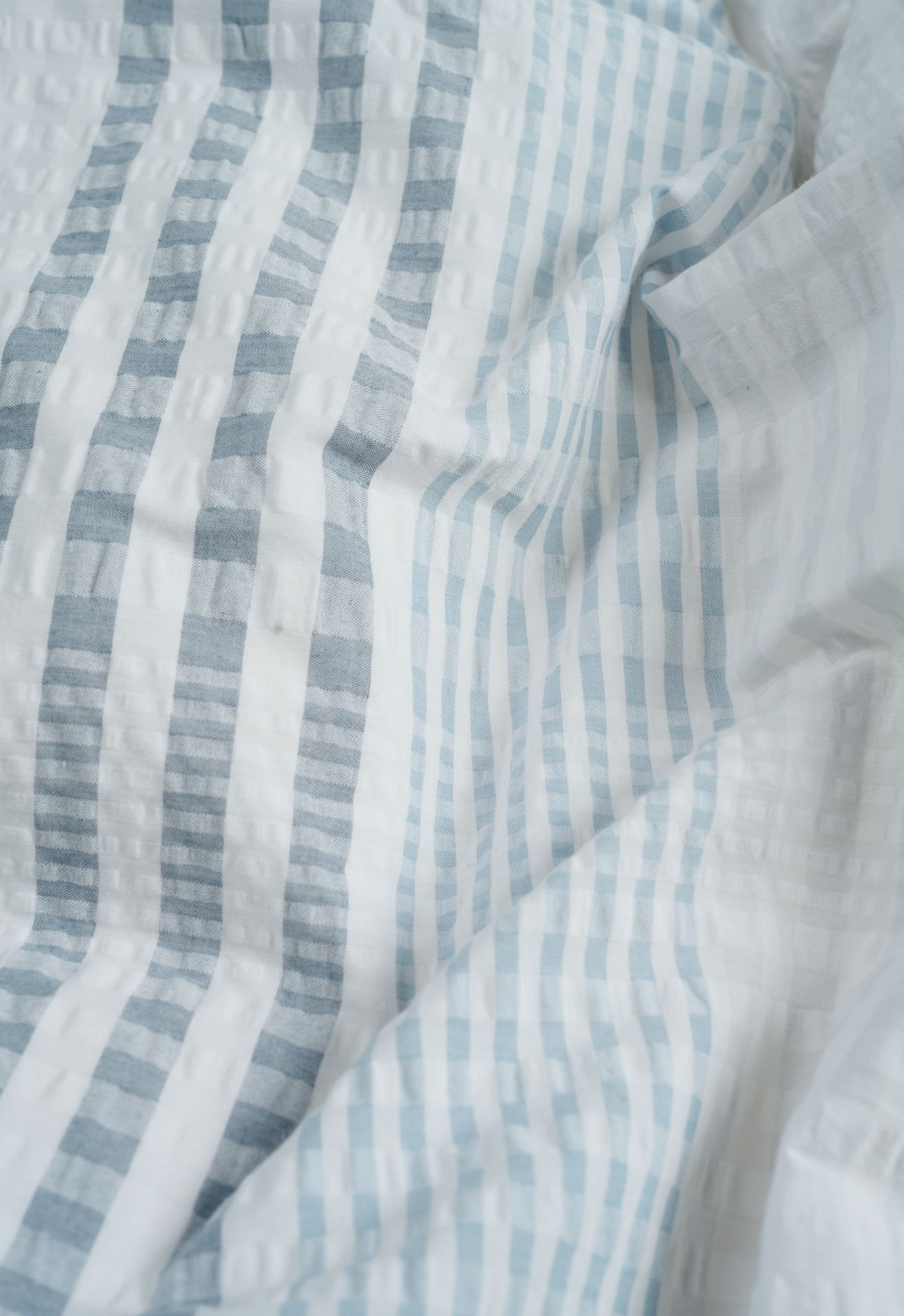 Krepp sengesett lys blå - 5