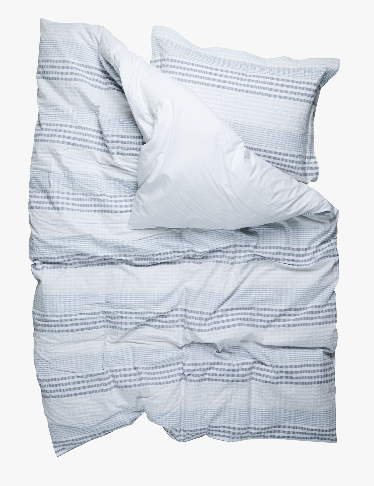 Krepp sengesett lys blå - 2