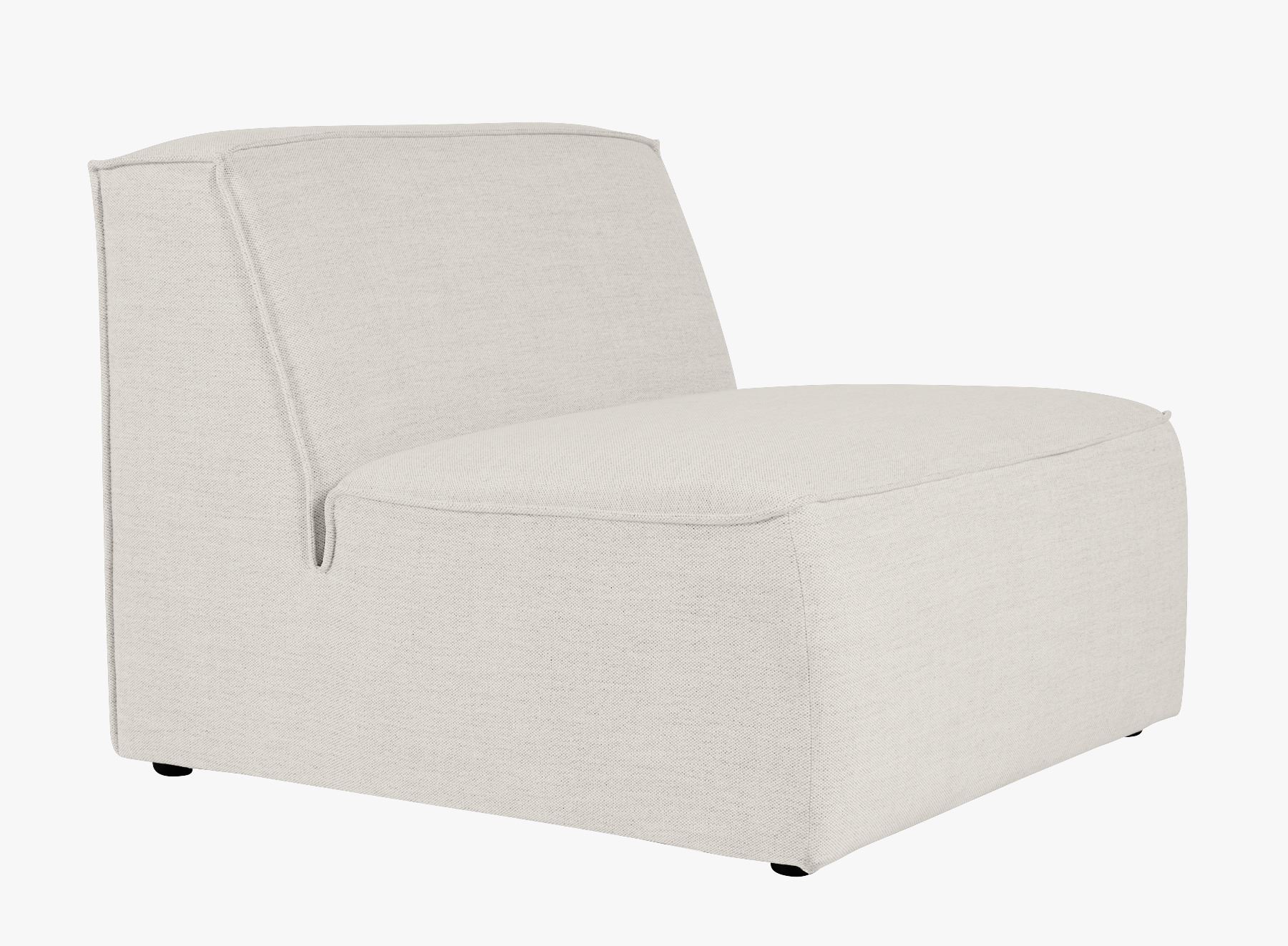 Modulsofa 1,5 seter uten armlener natur - 2