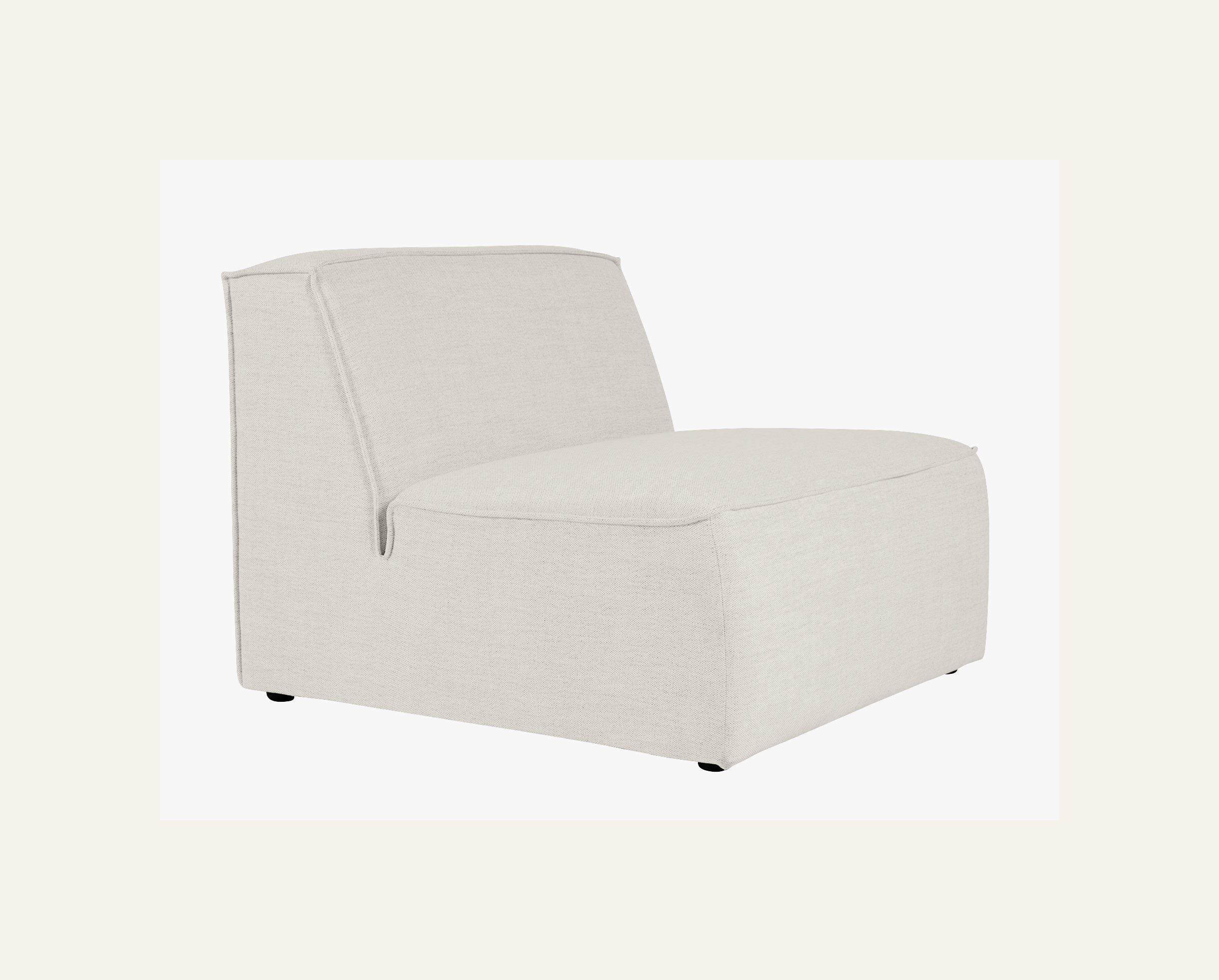 Modulsofa 1,5 seter uten armlener natur - 2