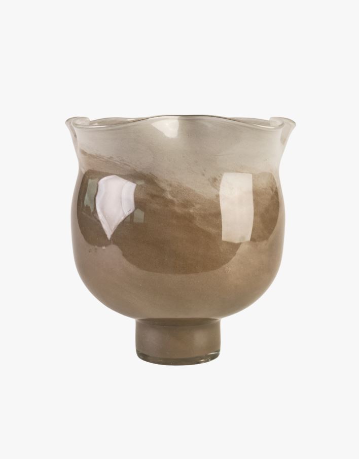 Telysholder lys brun - 25x25x23 cm lys brun - 1