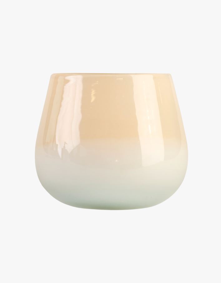 Telysholder multi beige - 11x11x9,5 cm multi beige - 1