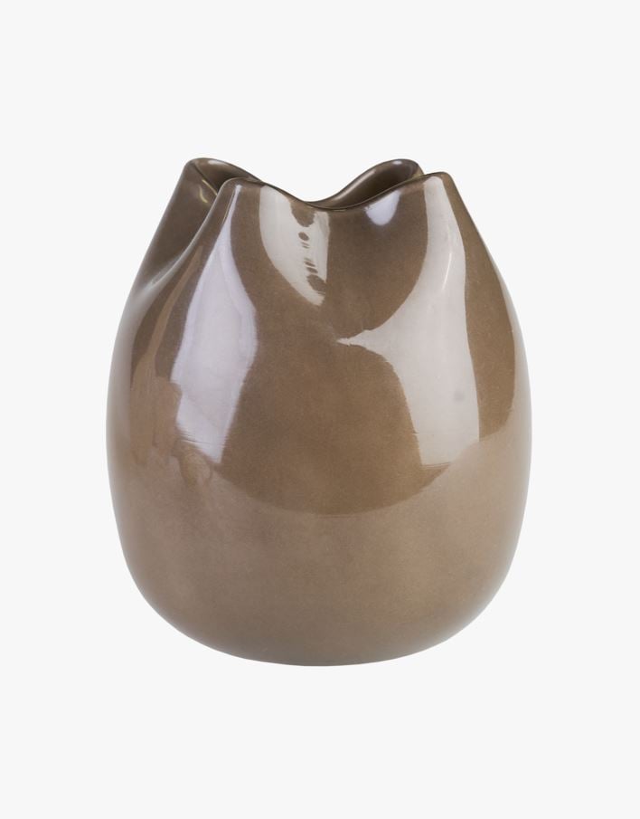 Vase brun - 14x14x16 cm brun - 1