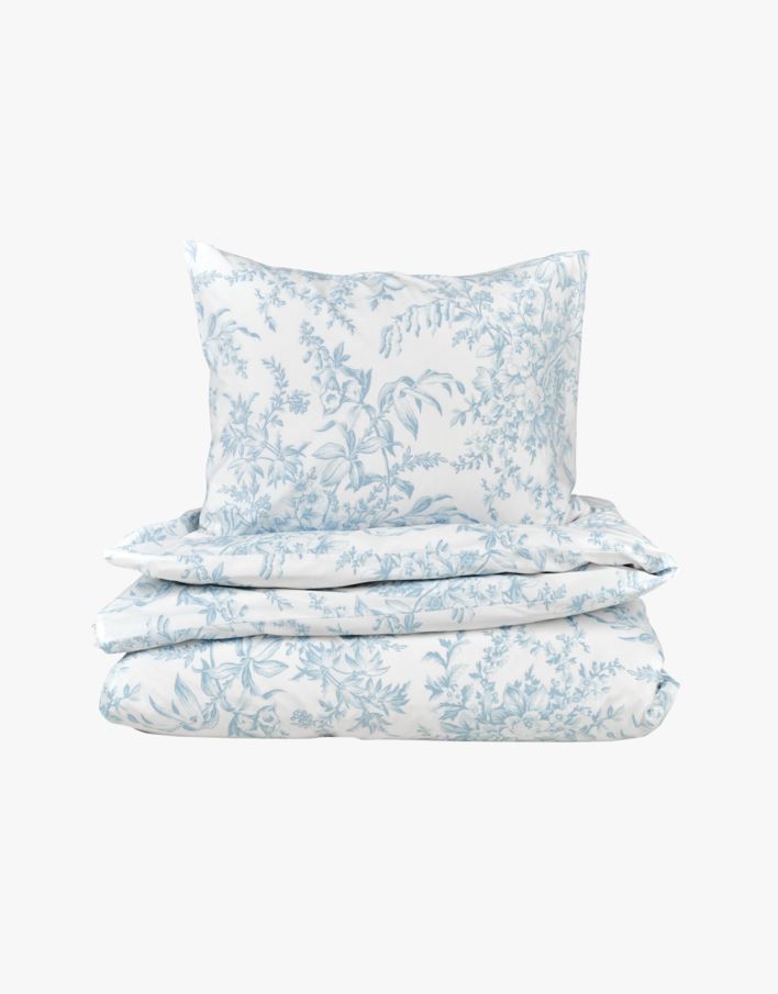 Percale sengesett lys blå - 140x200 cm lys blå - 1