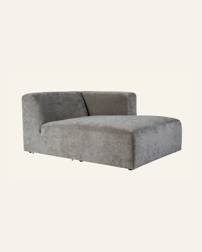 Modul sjeselong høyre grå - 114x154x73 cm grå - 1