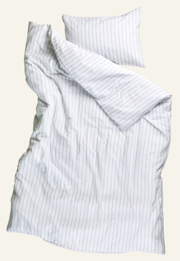 Krepp sengesett lys blå - 3