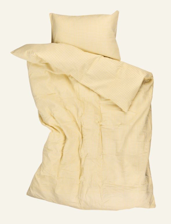 Krepp sengesett gul - 2