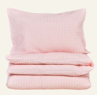 Kid Hallie Krepp Sengesett Rosa 140x200 cm/50x70 cm