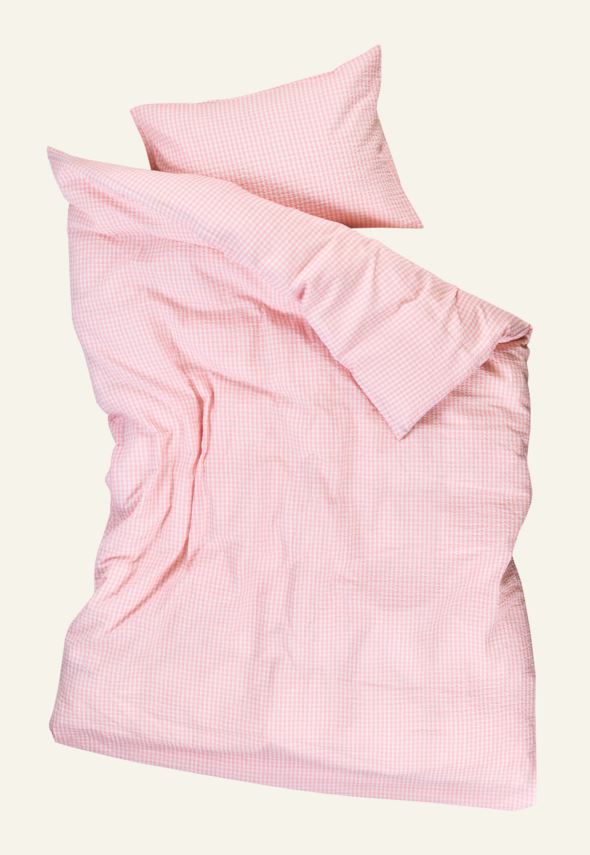 Krepp sengesett rosa - 3