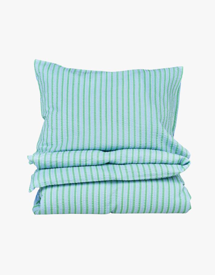 Krepp sengesett multi blå - 140x200+50x70 cm multi blå - 1