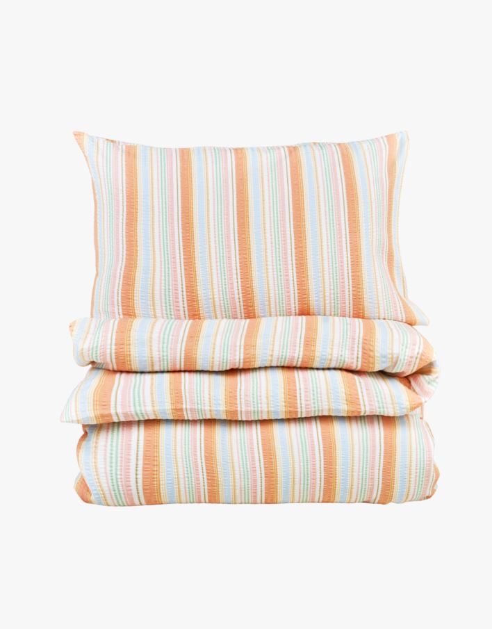 Krepp sengesett multi - 140x200+50x70 cm multi - 1