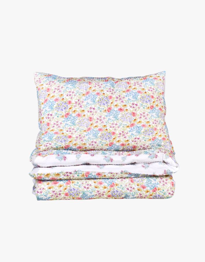 Krepp sengesett multi - 140x200+50x70 cm multi - 1