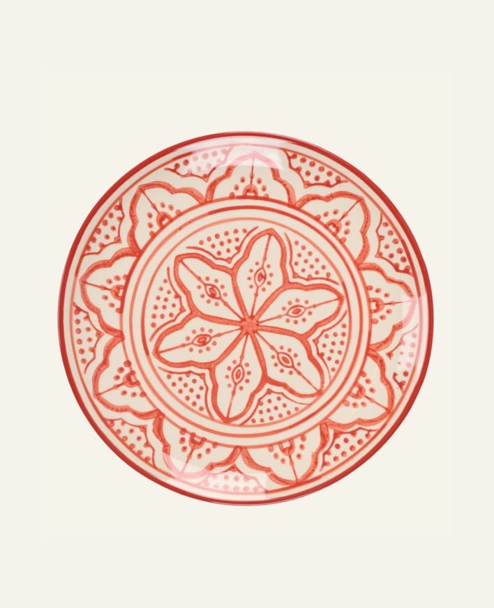 Tallerken rød - ø20,5 rød - 1