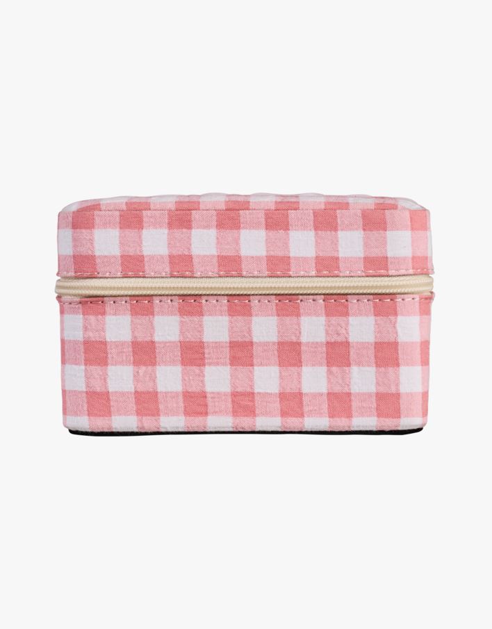 Smykkeskrin m/glidelås rosa - 11x11 cm rosa - 1