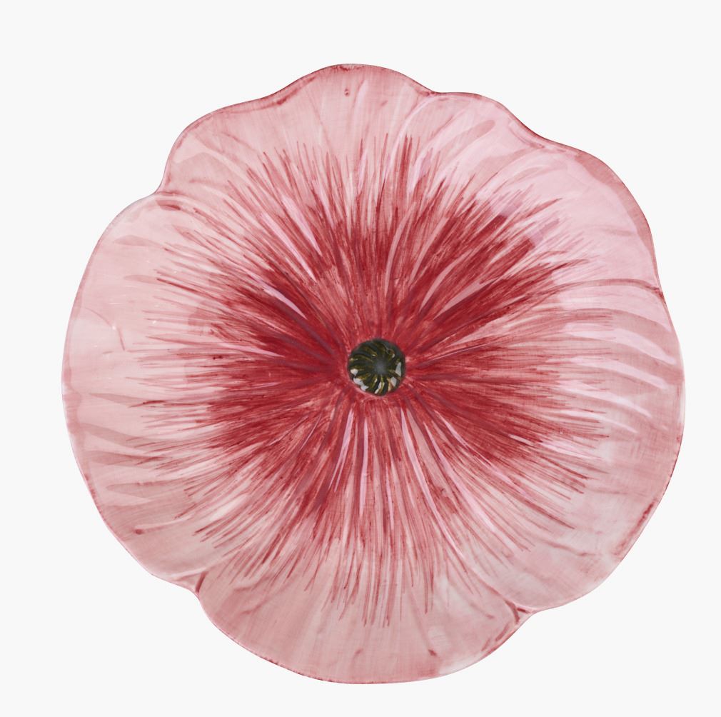 Tallerken mørk rød - ø20 mørk rød - 1