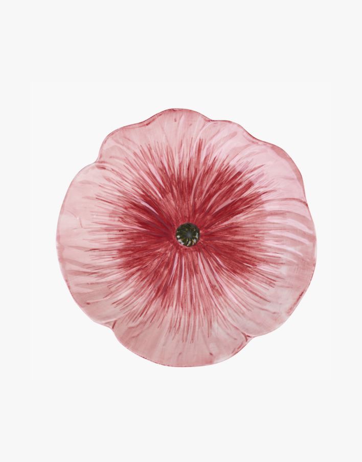 Tallerken mørk rød - ø20 mørk rød - 1