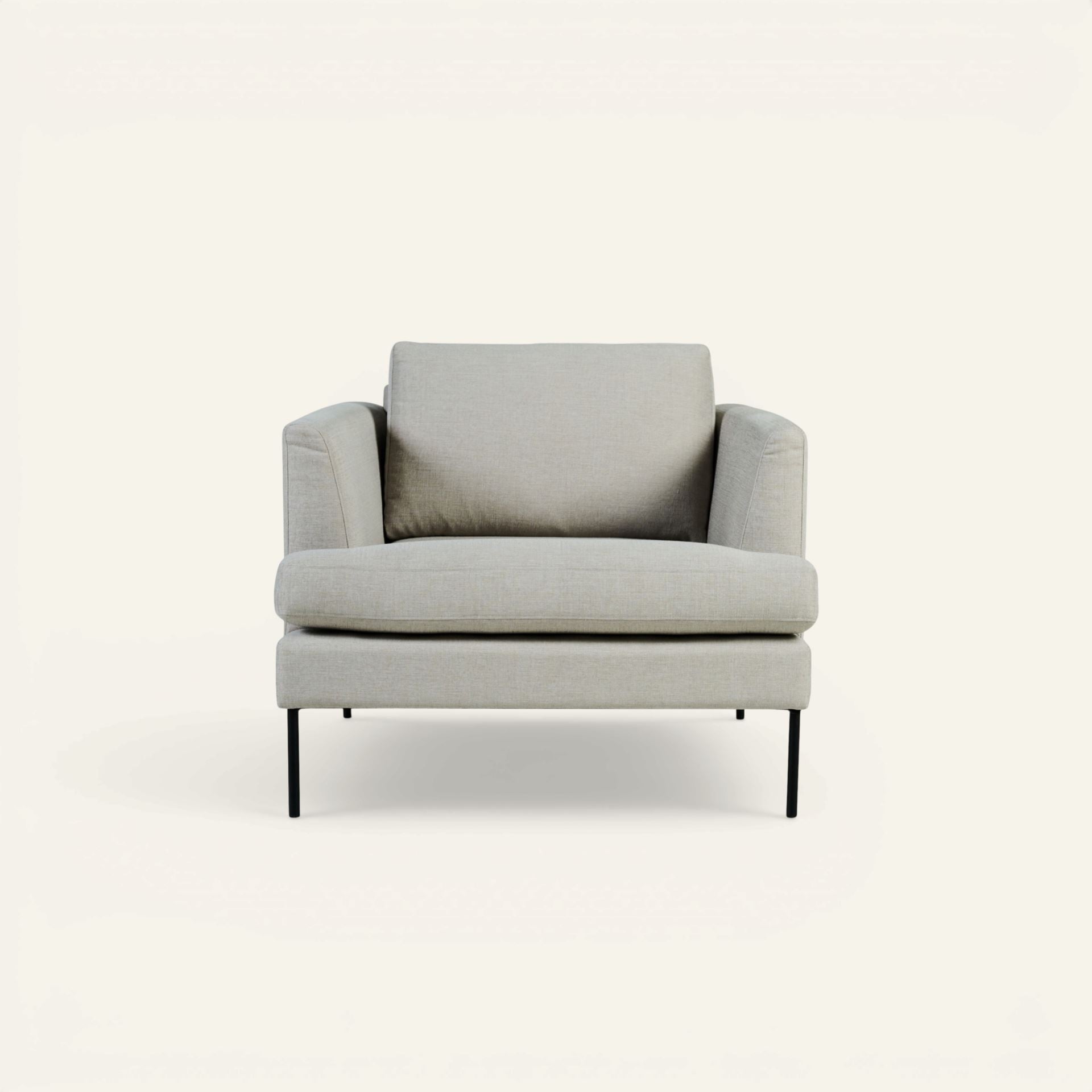 Loungestol beige - 93x94x80 cm beige - 1