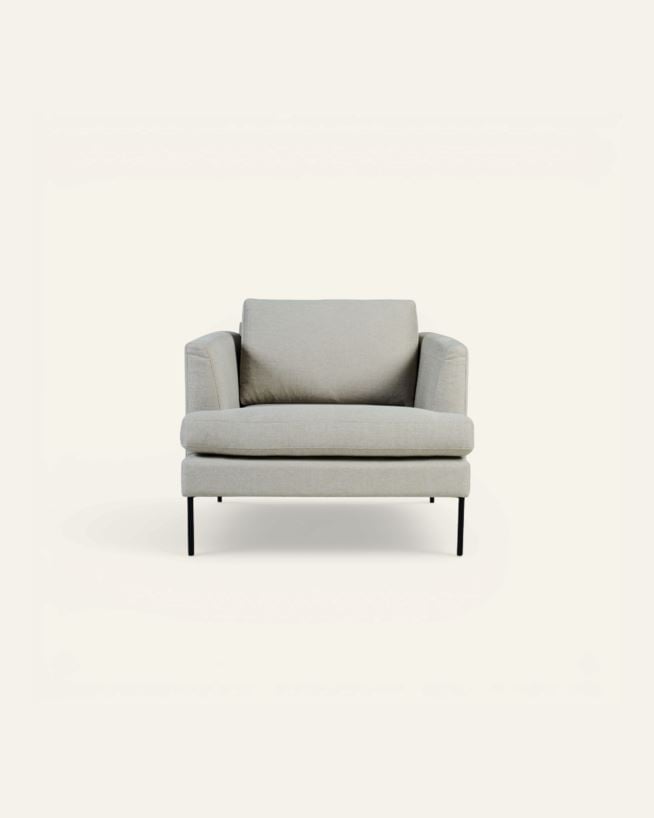 Loungestol beige - 93x94x80 cm beige - 1