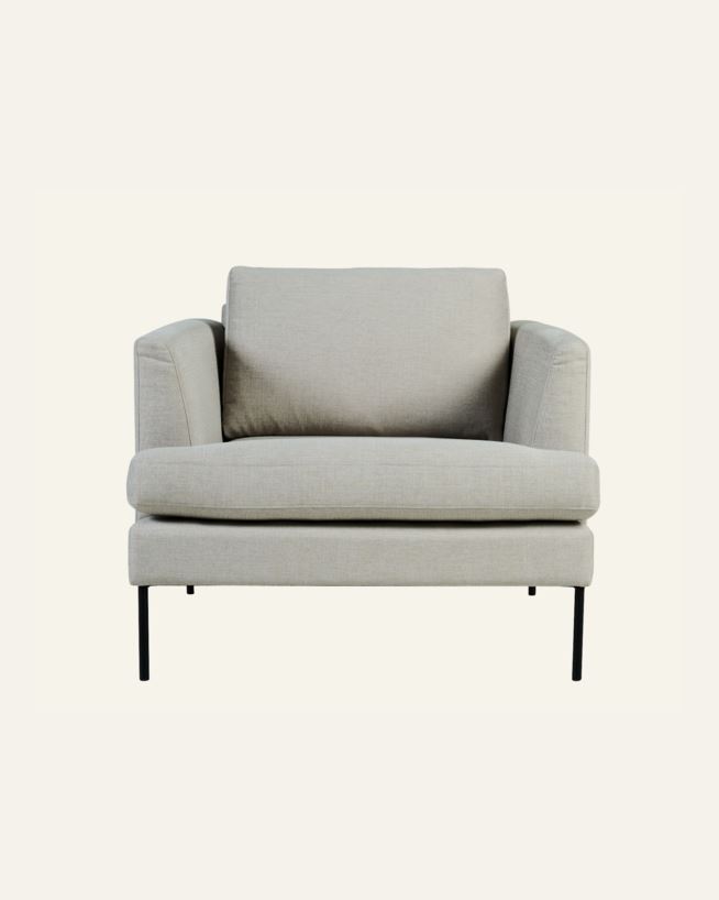 Loungestol beige - 93x94x80 cm beige - 1