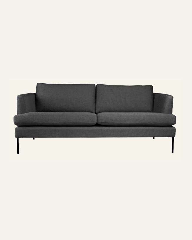 3 seter sofa grå - 189x94x80 cm grå - 1