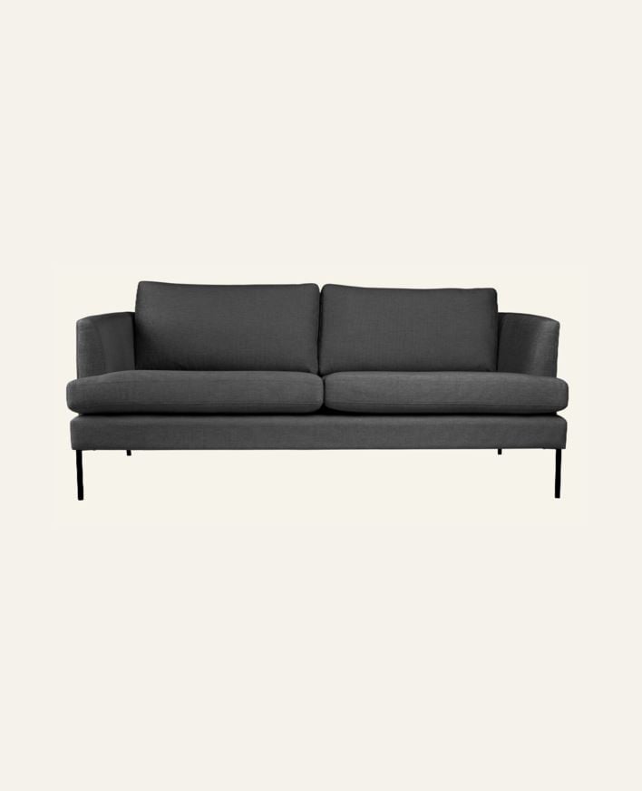 3 seter sofa grå - 189x94x80 cm grå - 1