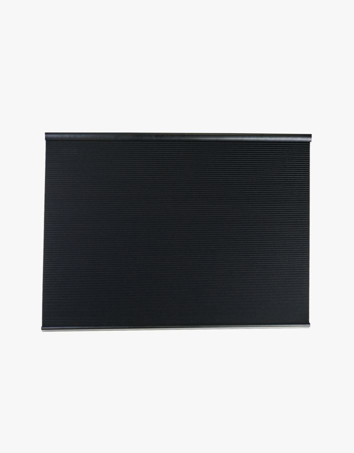 Lystett dobbel plisségardin svart - 60x160 cm svart - 1