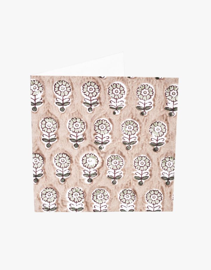 Kort m/konvolutt sand - 12,7x12,7 cm sand - 1