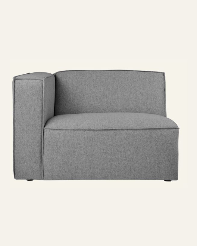 Modul 1,5 seter armlene venstre grå - 110x93x73 cm grå - 1