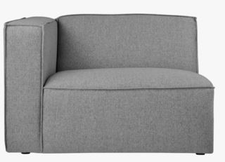 Forms & Objects Isa Modulsofa 1,5 Seter M/armlene Venstre Grå 110x93x73 cm